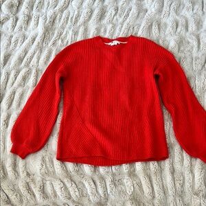 Boden USA wool cotton blend chili pepper red